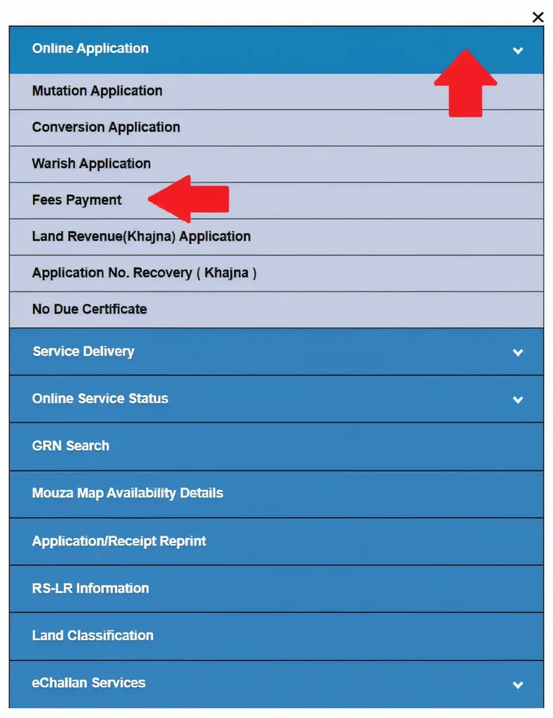 How to Pay Online Khajna, Conversion, and Mutation Fees in West Bengal