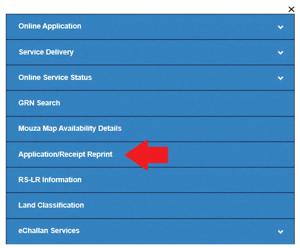Banglarbhumi Application Receipts Challans & Fee Calculation