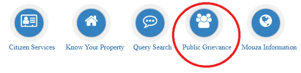 West Bengal Grievance Application and Status Check Portal