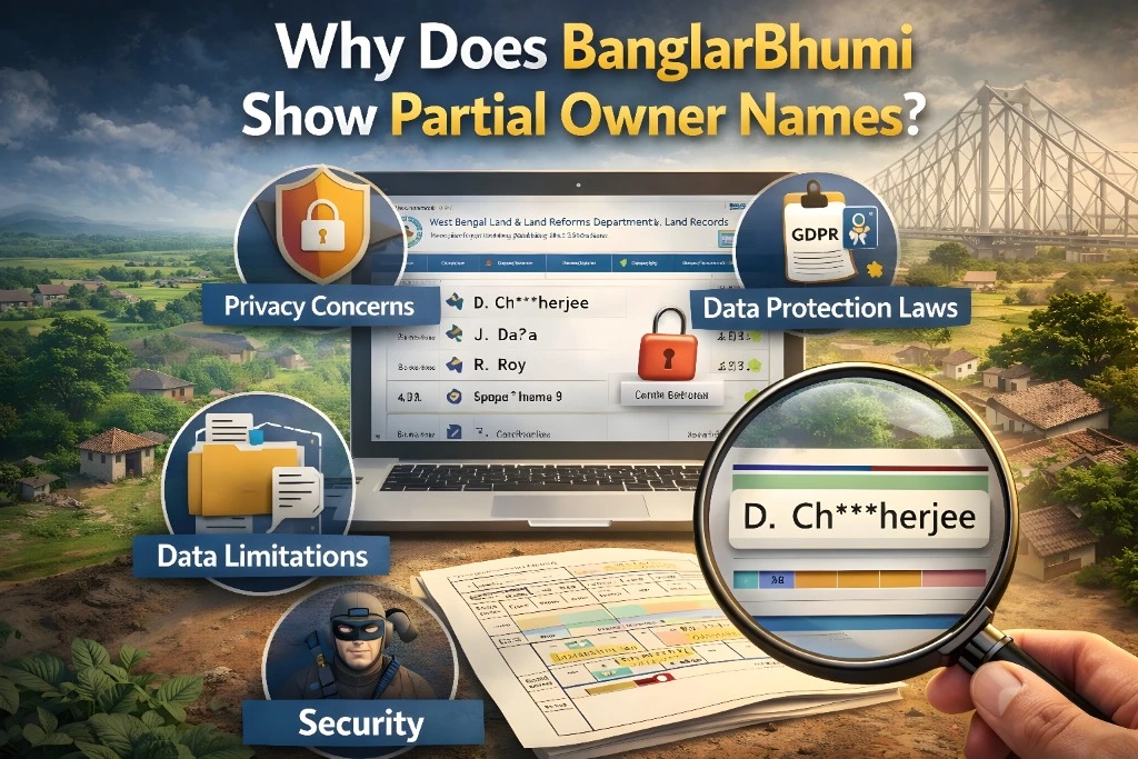 Why Does BanglarBhumi Show Partial Owner Names?