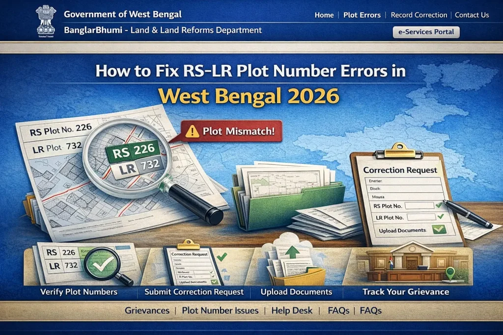 How to Fix RS‑LR Plot Number Errors in West Bengal 2026