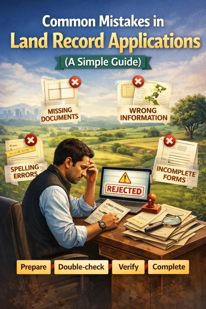 Common Mistakes in Land Record Applications (A Simple Guide)