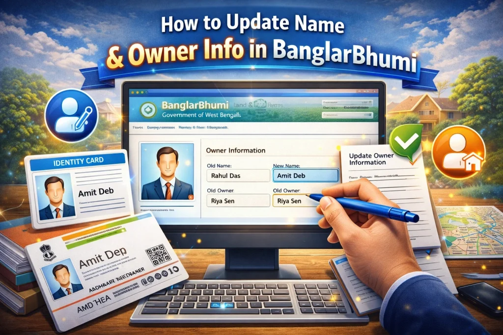 How to Update Name & Owner Info in BanglarBhumi