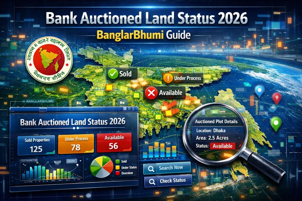 Check Bank Auctioned Land Status 2026 BanglarBhumi Guide