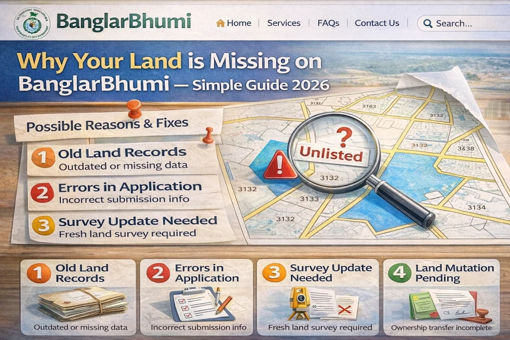 Why Your Land is Missing on BanglarBhumi — Simple Guide 2026