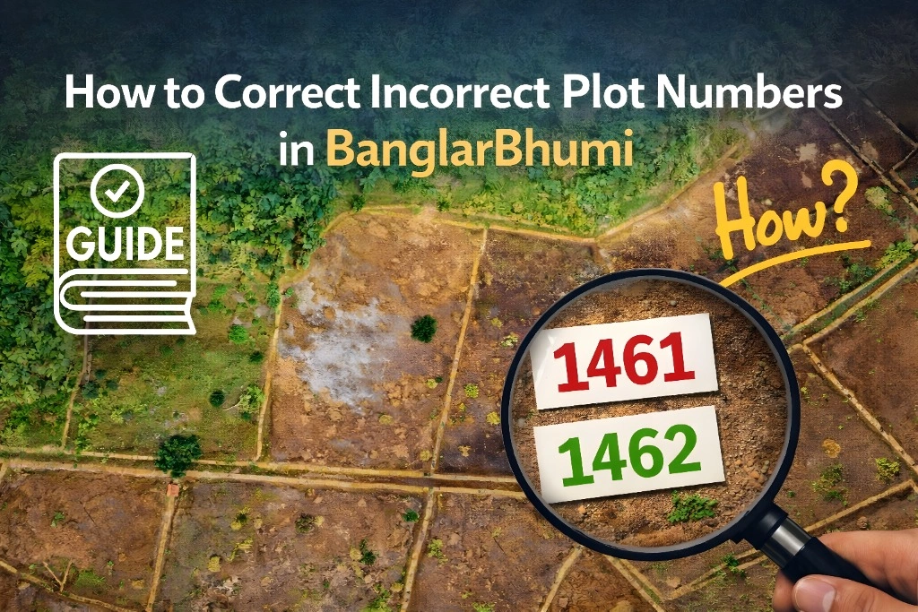 How to Correct Incorrect Plot Numbers in BanglarBhumi