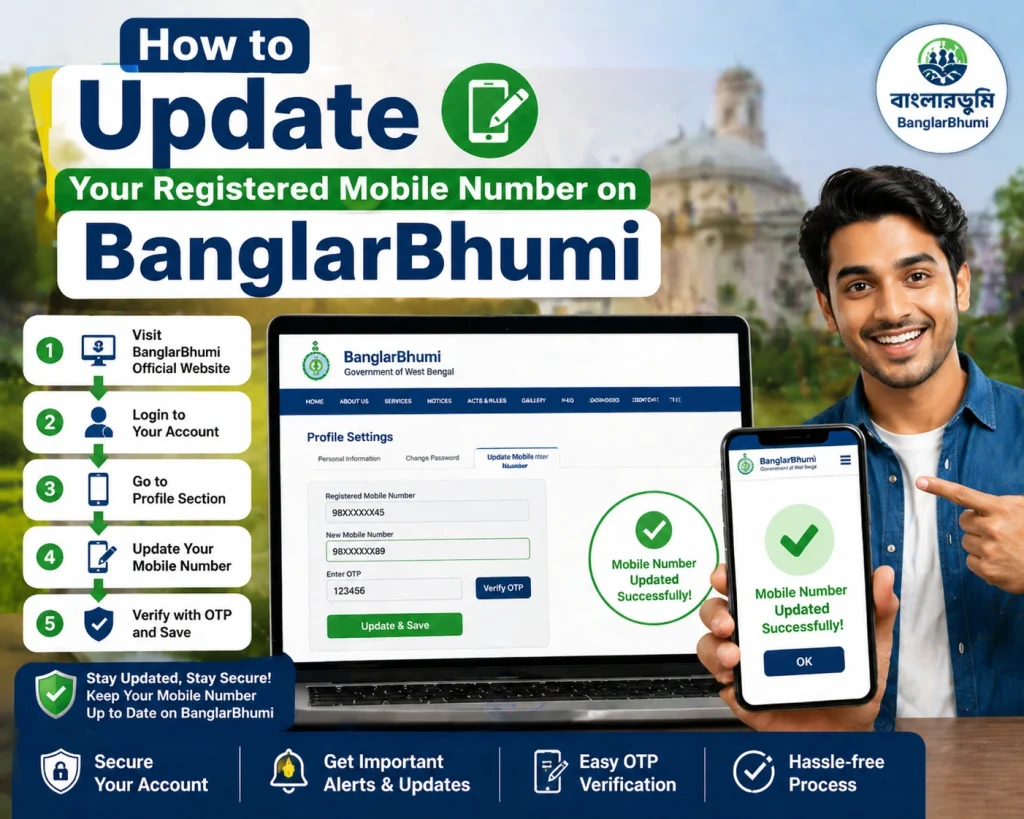 How to Update Your Registered Mobile Number on BanglarBhumi