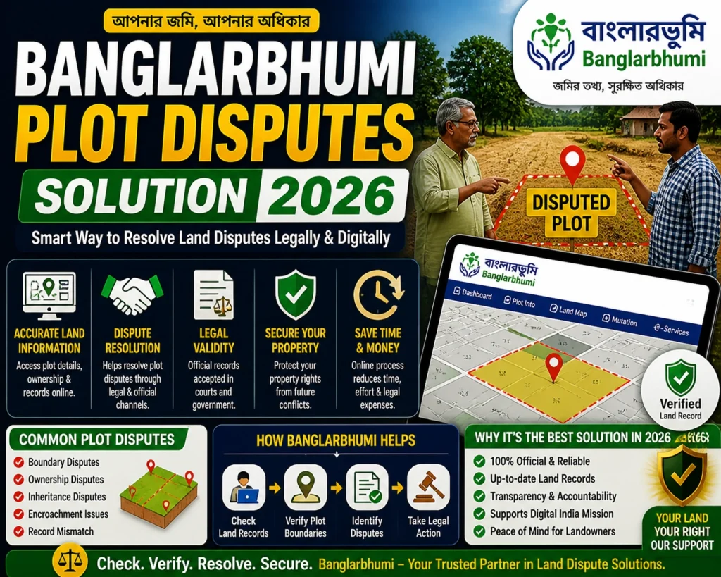 Banglarbhumi Plot Disputes Solution 2026