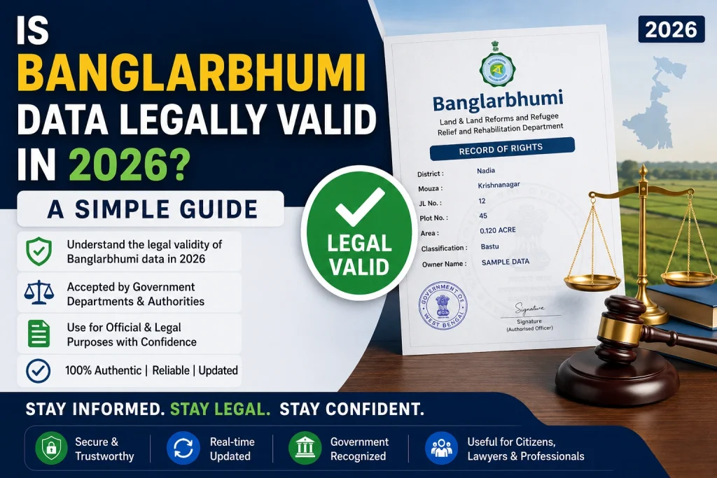 Is Banglarbhumi Data Legally Valid in 2026? A Simple Guide