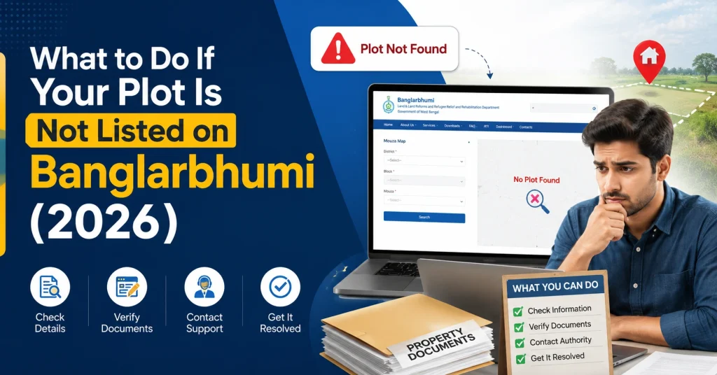 What to Do If Your Plot Is Not Listed on Banglarbhumi (2026)